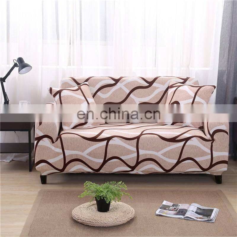 Custom pattern digital printed loveseat Sofa Cover spandex sofa slipcover
