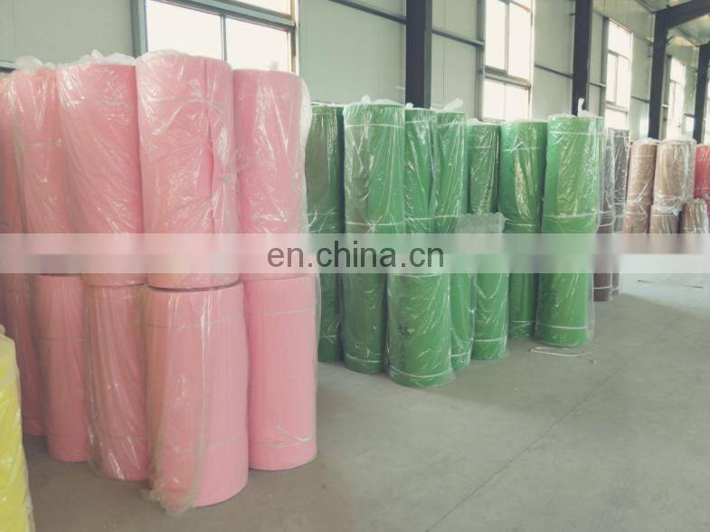 wholesale needle punched nonwoven fabric colorful 100% polyester felt roll