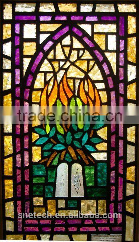 stained glass religious sysblom church window// MADE IN CHINA
