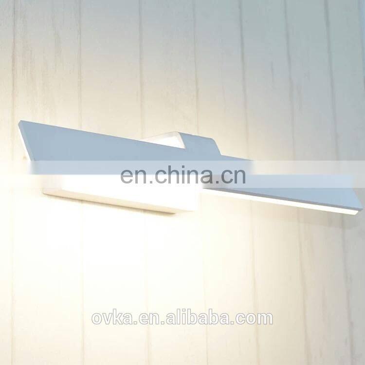 Simple white led mirror light for bedroom toilet light
