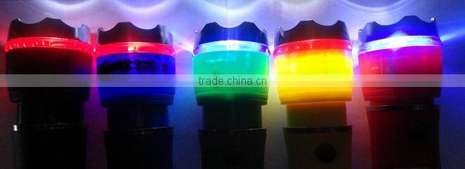 LED High power Zoom Adjustable Flashlight with Car Safety Tool