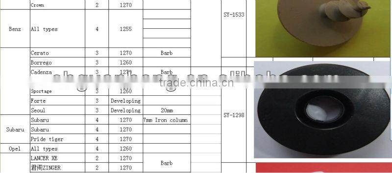 auto mat clips fasteners hooks
