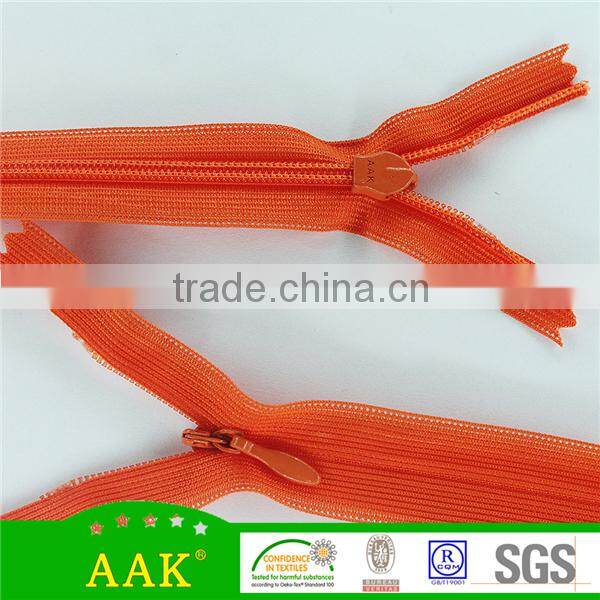 high polished mesh lace zipper #3 35cm invisible zip