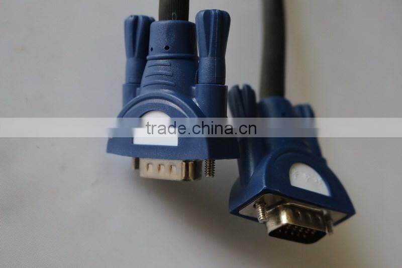 Male to Male 6 feet VGA Cable Gold Plate VGA Cable with 2 Ferrites
