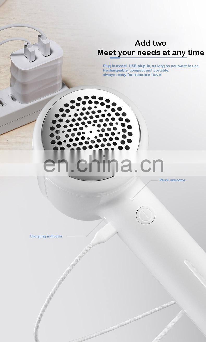 2021 PRITECH Compact Size Rechargeable Usb Charging Cable Portable Lint Remover Clothes