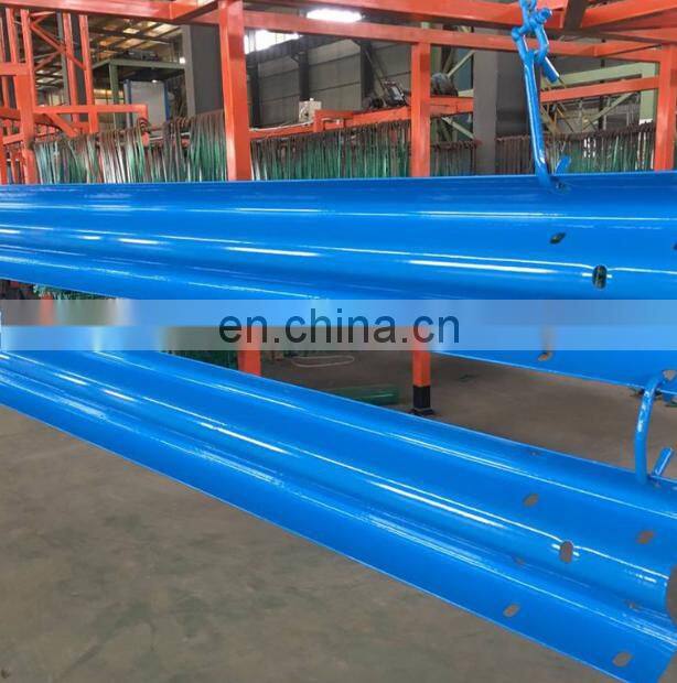Highway Guardrail Fence Crash Barrier Guard rail for Road construction roadway safety w beam steel crash barrier Hot dipped galv