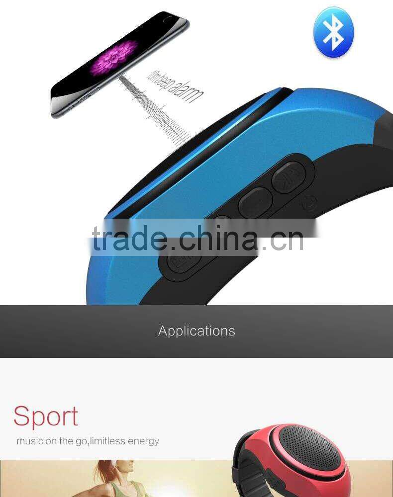 2015 new general hot sell bluetooth speaker smart sport music watch