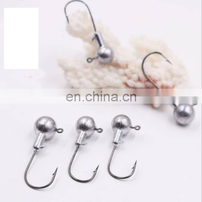 50pcs/bag 1g-2g-3g-4g- 5g-6g-7g-8g-9g-10g-12g-14g-16g-18g-20g-22g-25g-28g Worm Fishkook Original Jig Head Hook