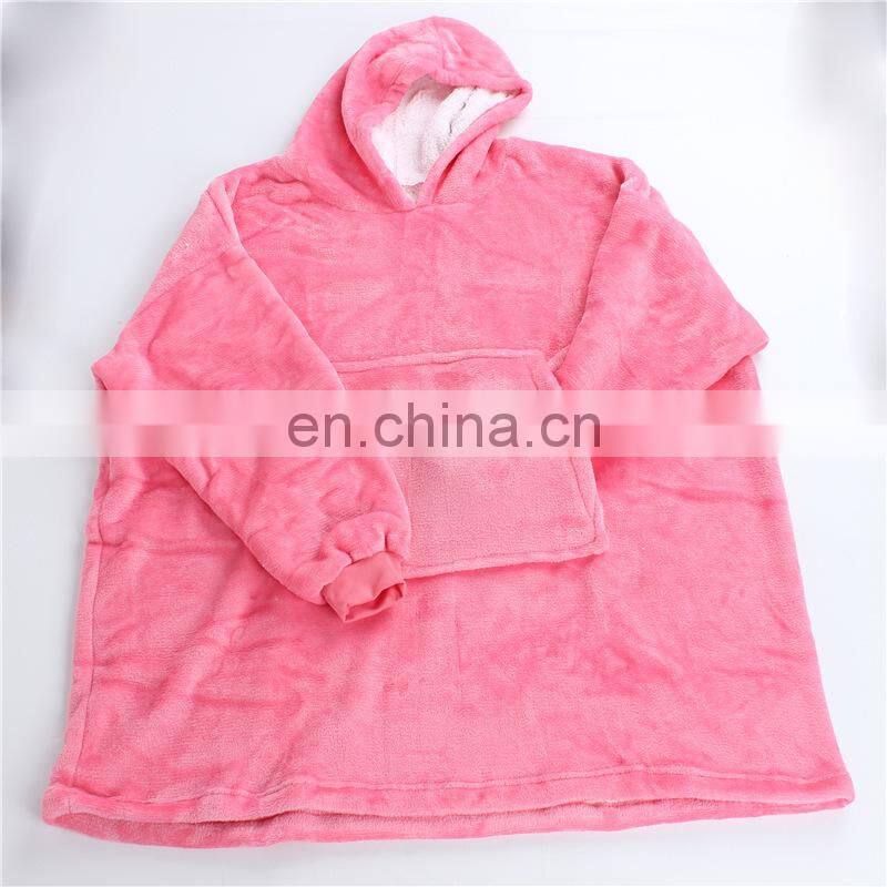 Factory Outlet 2021 Christmas Hooded Fashion Trend All-match Warm Outdoor Cool and Warm Lazy Hedging TV Blanket Couple Pajamas