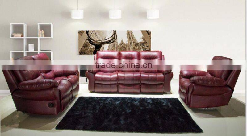 Alibaba Furniture Bonded Leather Recliner Sofa
