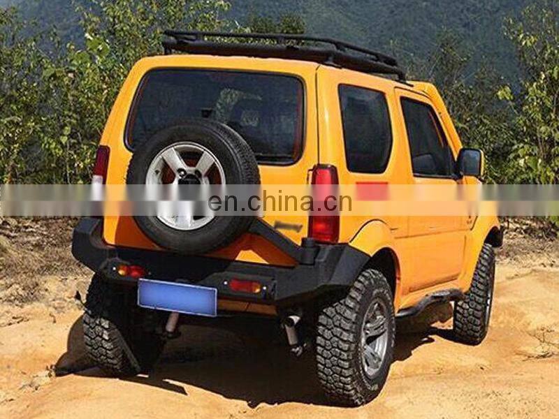 4*4 Hard Rear Bumper with Spare Tire Rack for Suzuki Jimny Car Accessories Rear Bar