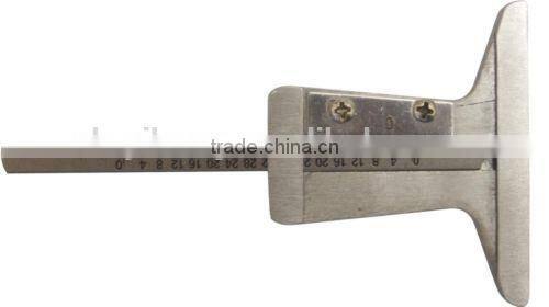 Metal Truck Tread Depth Gauge MMs and Inches Tire Tool