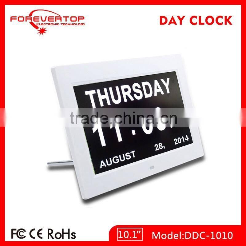Hot sell High definition digital big screen day of week clock for elder