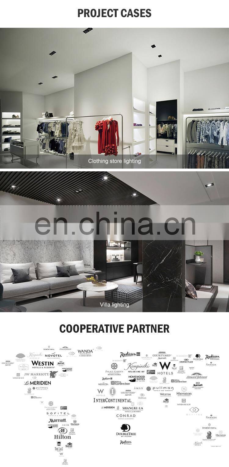 Commercial Recessed Spot Light Mount Aluminum IP20 10W COB Led Grille Light