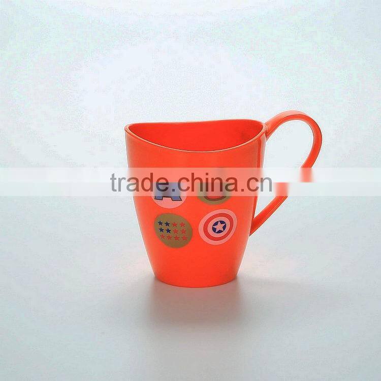Reusable Cartoon Plastic Cups --Orange