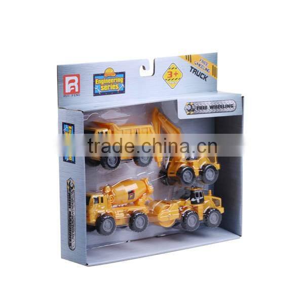 Freewheel 4 In 1 Construction Trucks Playset