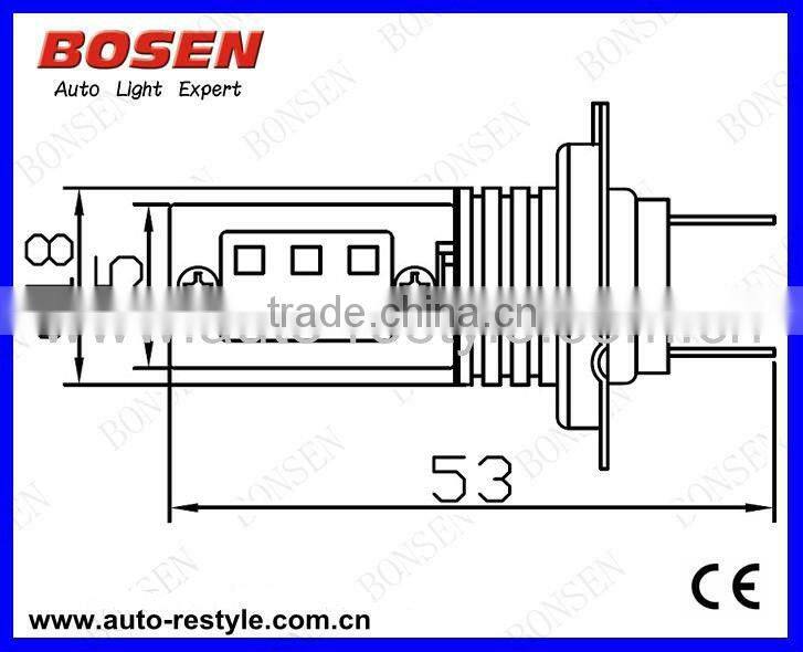 12w auto led lamp fog light sumsung chip 500lm H7,H10/9145,H4,H8,H11,9005(HB3/9011),9006(HB4/9012/9040)