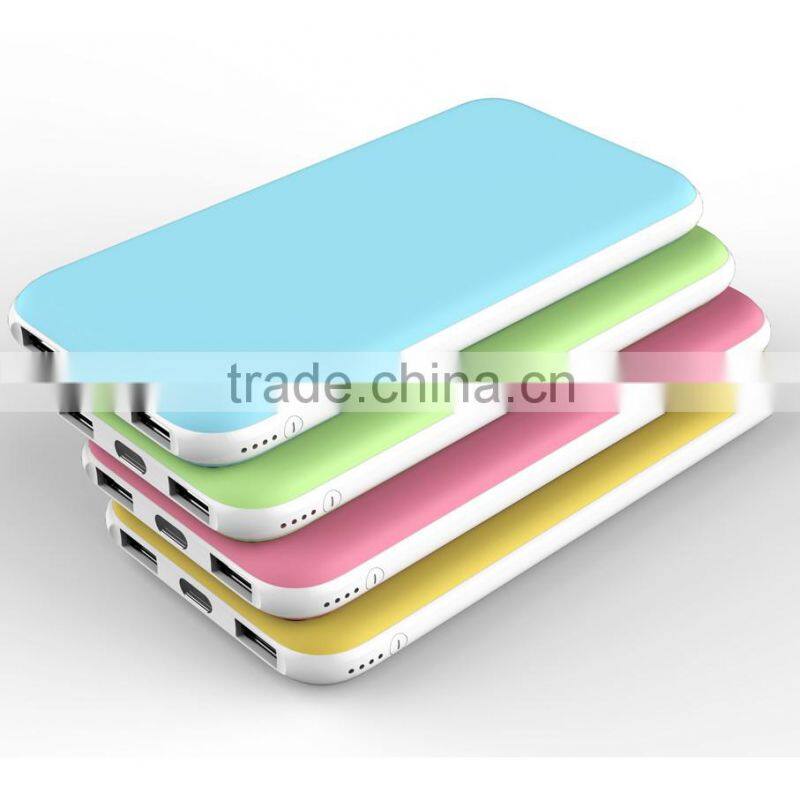 Wholesale OEM logo colorful power bank 10000mAh