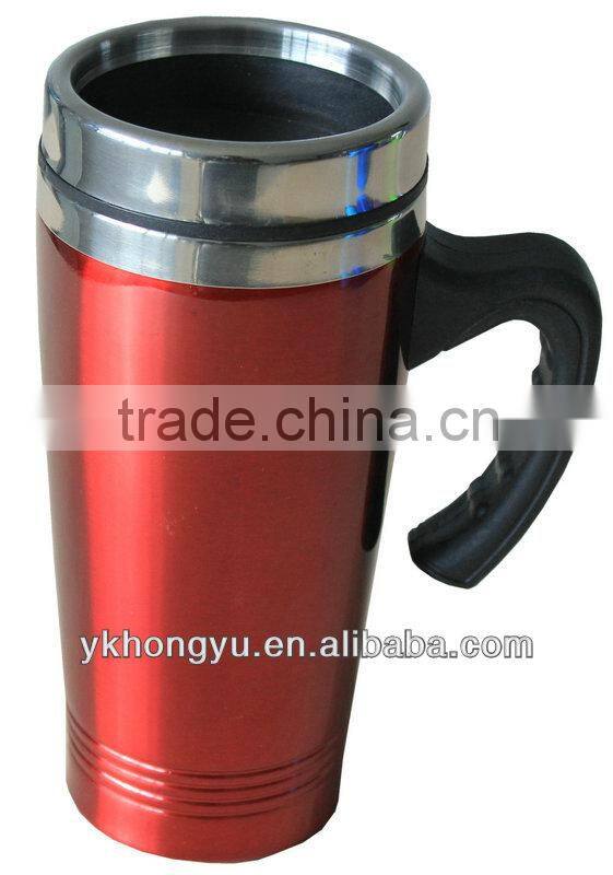 450ml Hot double wall stainless steel travel mug color paint