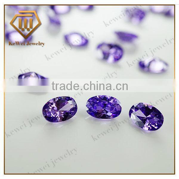 Synthetic name gemstone 4*6mm oval cut cubic zirconia