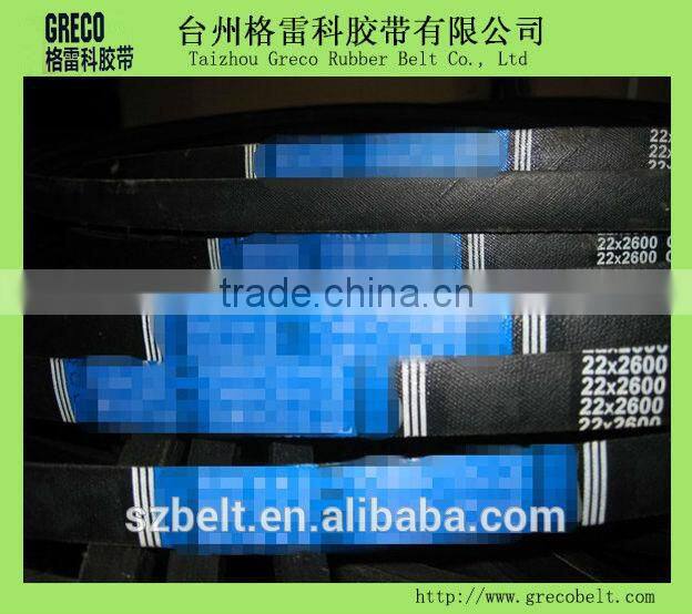 22*2600 wrapped V belt