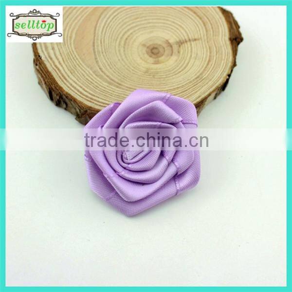 Cheaper hot sale mini 4cm decorative ribbon flower