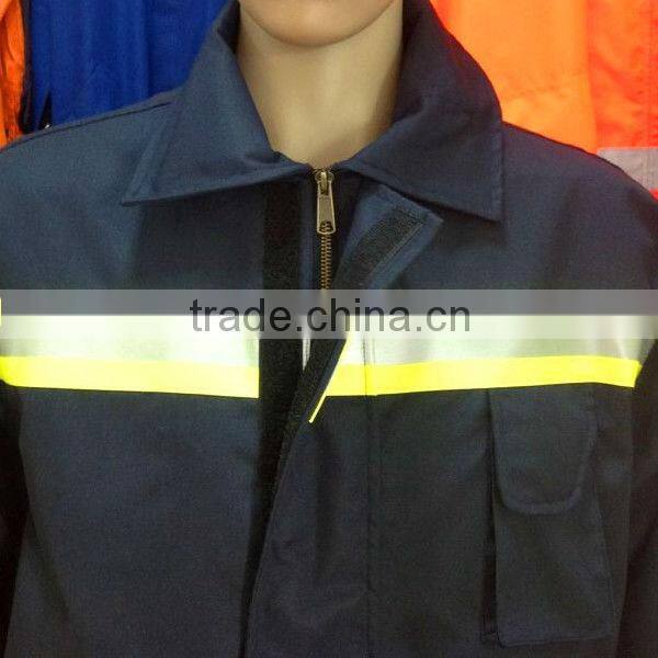 2-layer navy blue bunker suit for men