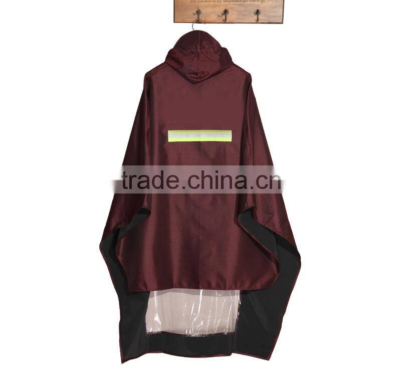 motorcycle waterproof clear plastic long pvc raincoat