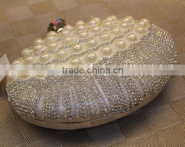 Elegant crystal lady's wedding party bag