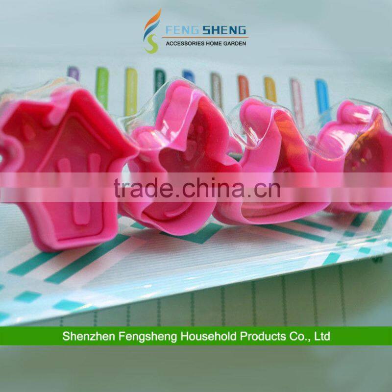 4pcs HALLOWEEN ICING CUTTERS PUMPKIN GHOST HOUSE PLUNGERS CAKE TOPPERS CUPCAKES