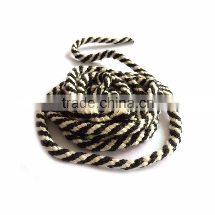 // new high quality knitted cotton ribbon cotton ropes twisted ribbons // design trim lace for clothes decoration //