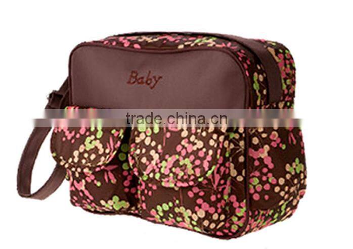 Latest Multifunctional Printing 600D Fabric Diaper Bag/Cross Mommy Bag