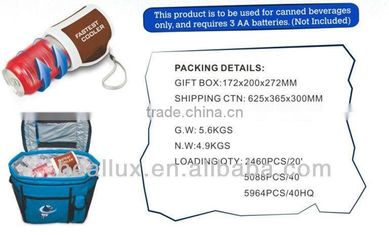2013 New Model Mini Fastest Cooler With 3 AA Bateries FC-801