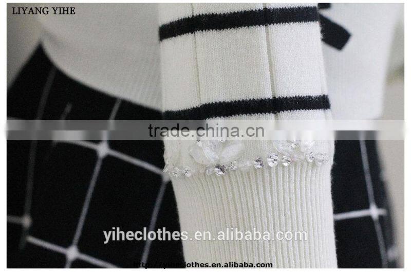 Simple knitting wear women cotton spring sweater pullover