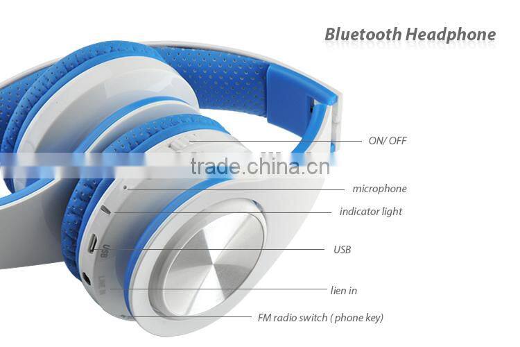 2015 newest 3-in-1 LED Flash Headset premium sound Wireless Digital Headphones Sub-woofer Fm Radio on-ear Tf Card Pl