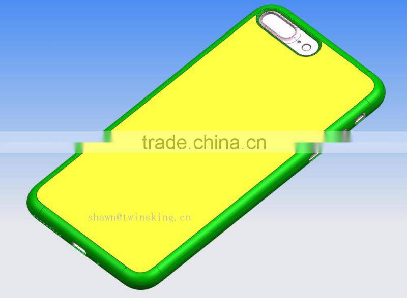 Ultra thin 0.6MM matte full protective blank case for iPhone 7 plus ,for iPhone7 groove case