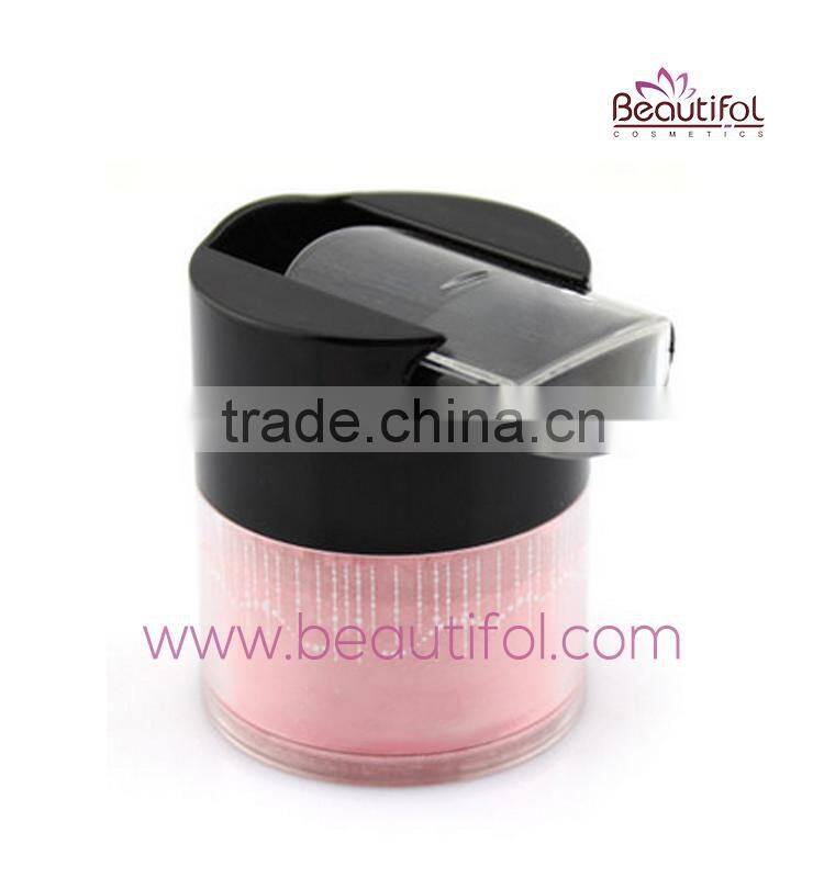 Baked blusher & Oem blush! wholesale powder blush with brush, long lasting, cosmetics for cheek