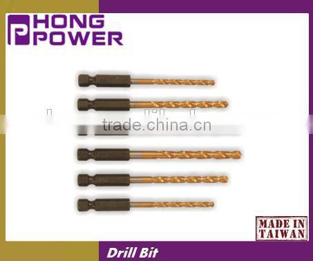 HSS DIN338 M2 good quality Industrial Titanium Straight Shank Drill Bits