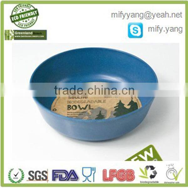 6 inch Pink Eco friendly Bamboo Fiber Salad Bowl