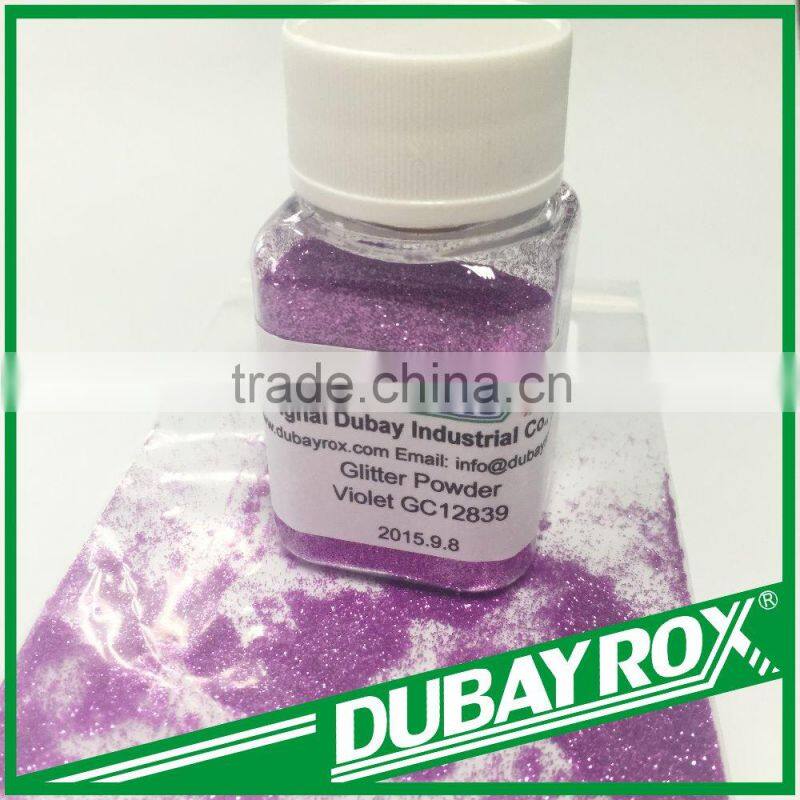 Rainbow Color Violet Glitter Hexagonal Powder for Christmas Decoration
