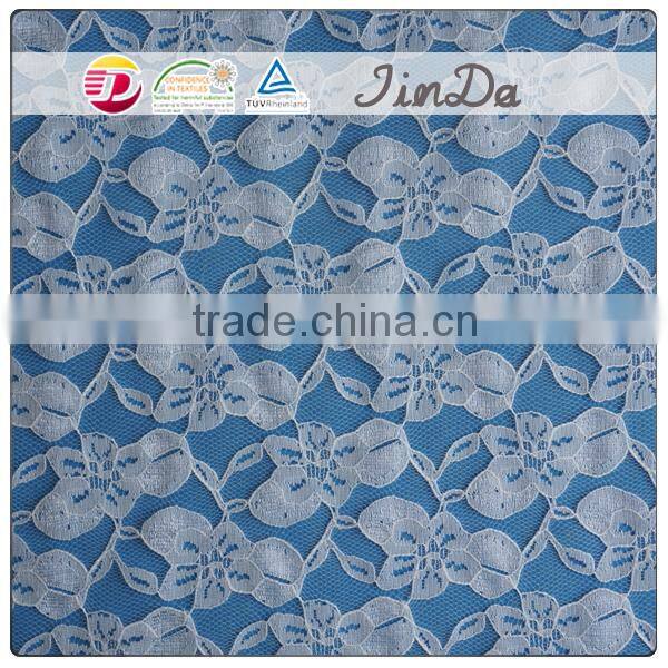 Fashionable swiss voile white wedding lace for clothes making