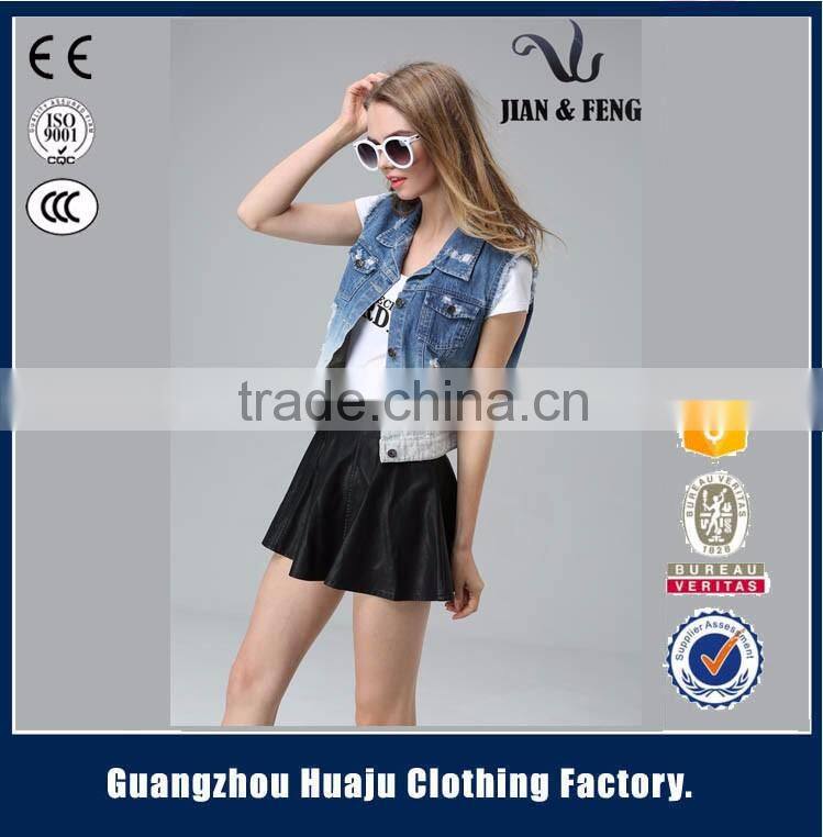 wholesale waistcoats for boys denim hooded children denim vest