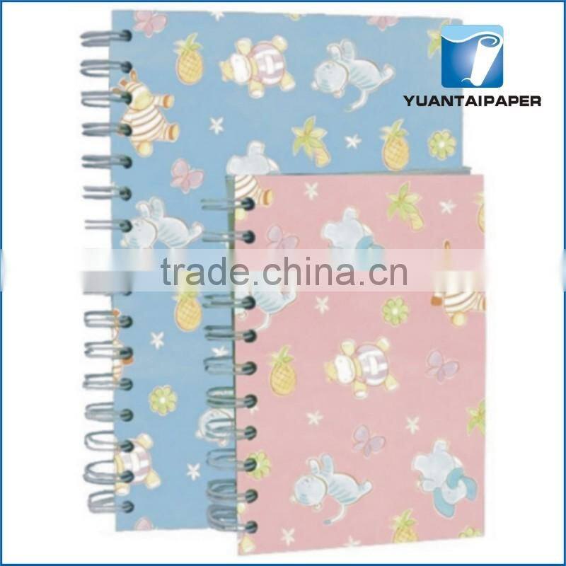 Spiral exercise notebook with transparent PP cover