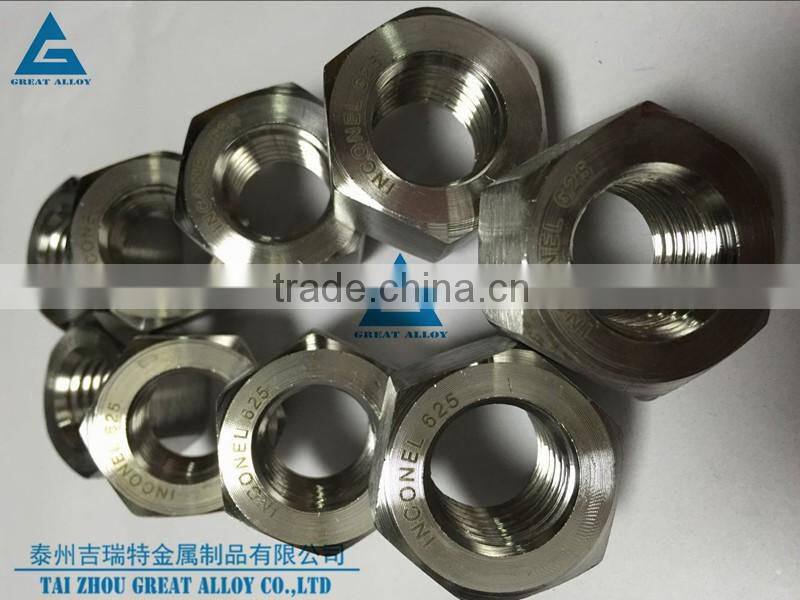 incoloy 825 din934 hex nut m12 lock nuts