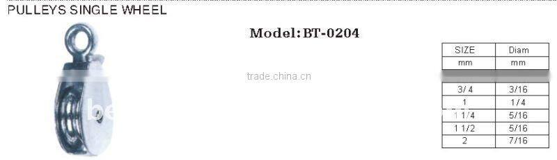 Marine stainless steel Single pulleys swivel eye block/ Schwenkauge Block