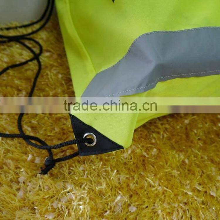 2016 New design hot sale drawstring gift wrapping plastic bags tote cotton calico drawstring bags for shopping