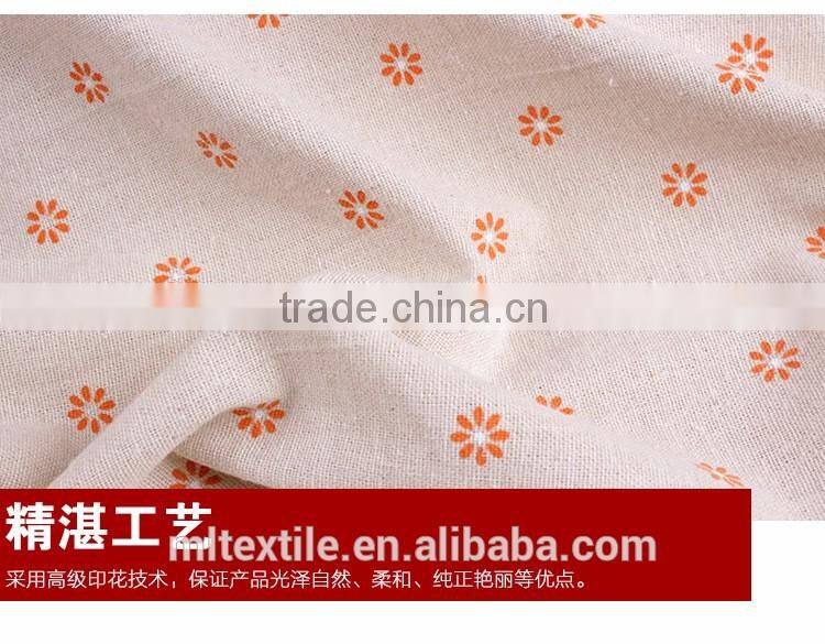 digital printed Cotton Linen home decoration fabric