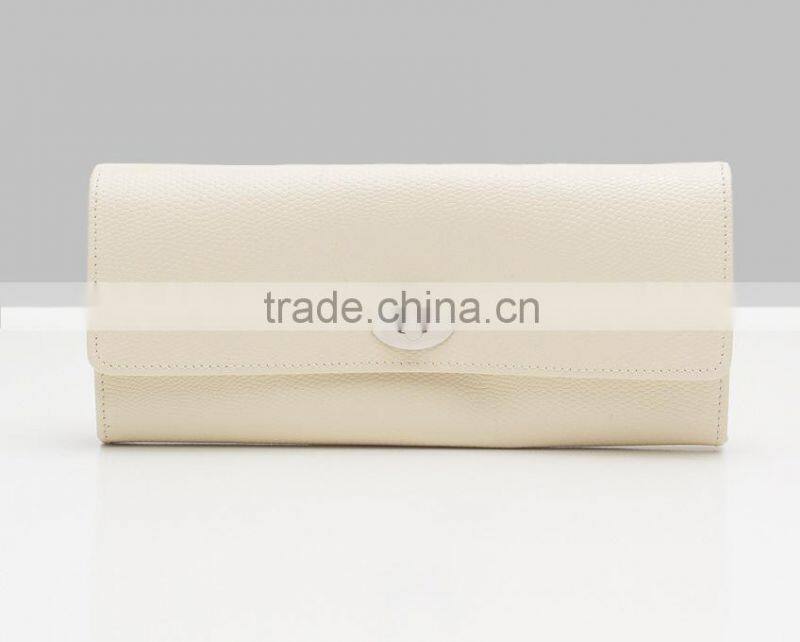 Exquisite Fashion Light Blue PU Leather Travel Jewelry Case