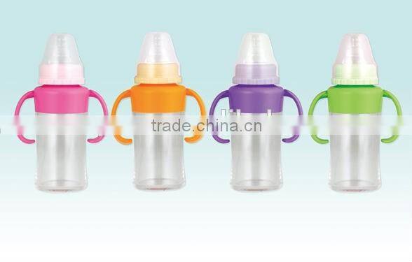 350ml baby plastic water bottle custom logo with straw