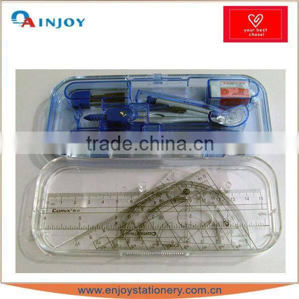 double-deck math set with compasses